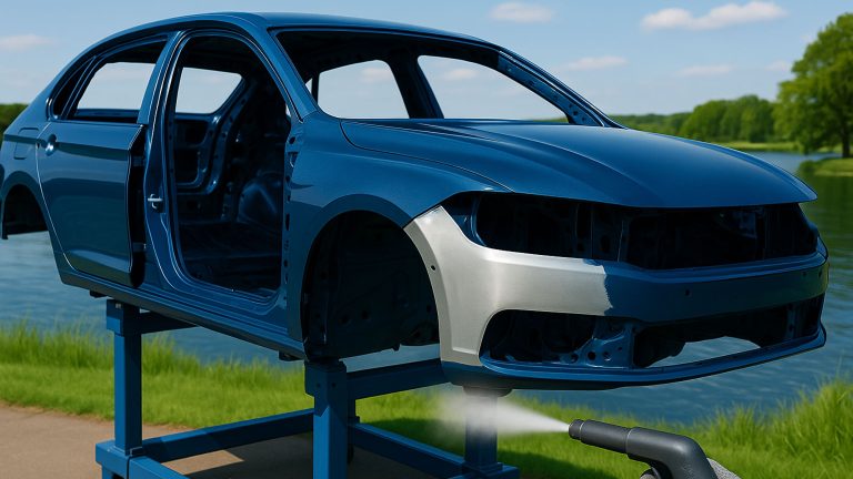 Autokarosserie Trockeneisstrahlung